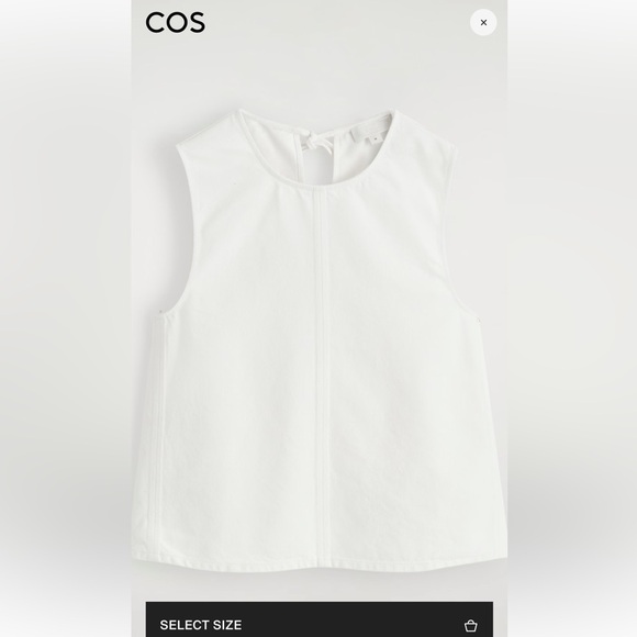COS SLEEVELESS DENIM TOP - Picture 3 of 8